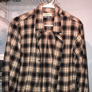 Magellan men’s brown plaid flannel